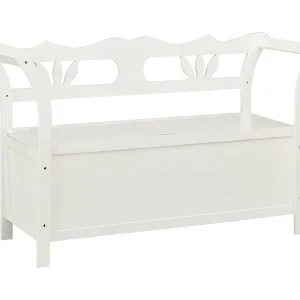 Bankje 107x45x75,5 cm massief vurenhout wit Bankje 107x45x75,5 cm massief vurenhout wit