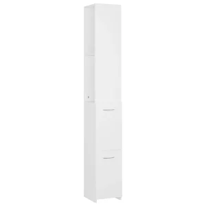 Badkamerkast 25×26,5×170 cm bewerkt hout wit Badkamerkast 25×26,5×170 cm bewerkt hout wit