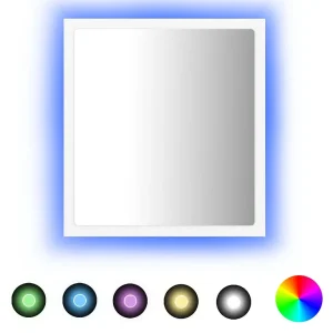 Badkamerspiegel LED 40×8,5×37 cm acryl wit Badkamerspiegel LED 40×8,5×37 cm acryl wit