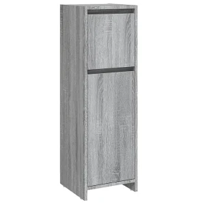 Badkamerkast 30x30x95 cm bewerkt hout grijs sonoma eikenkleurig Badkamerkast 30x30x95 cm bewerkt hout grijs sonoma eikenkleurig