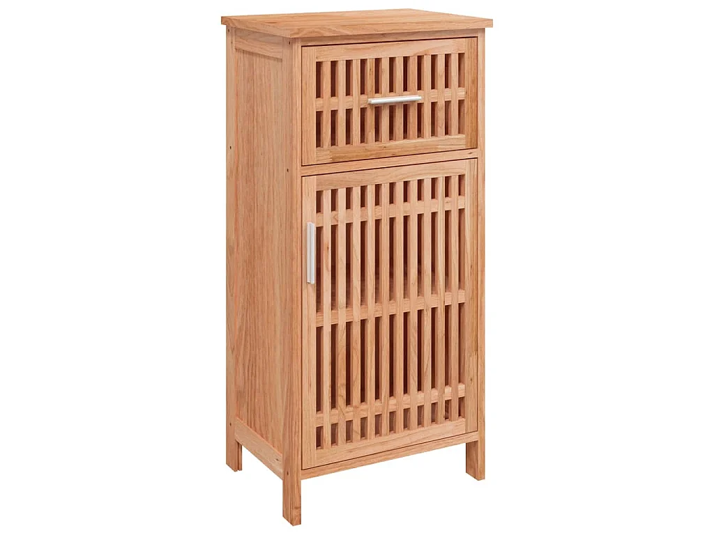 Badkamerkast 42x29x82 cm massief walnotenhout
