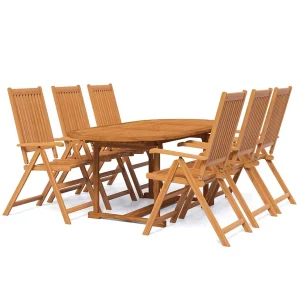 7-delige Tuinset massief acaciahout 7-delige Tuinset massief acaciahout