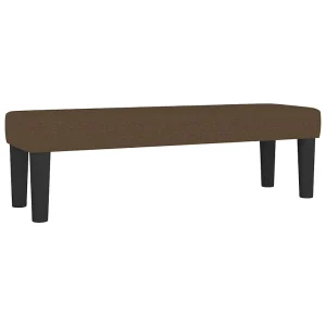 Bankje 100x30x30 cm stof donkerbruin Bankje 100x30x30 cm stof donkerbruin