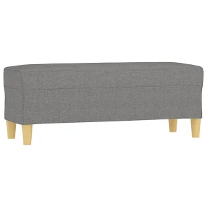 Bankje 100x35x41 cm stof donkergrijs Bankje 100x35x41 cm stof donkergrijs