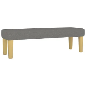 Bankje 100x30x30 cm stof donkergrijs Bankje 100x30x30 cm stof donkergrijs