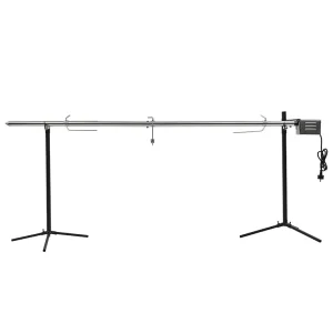 Automatische barbecue met motor 207x45x81 cm roestvrij staal Automatische barbecue met motor 207x45x81 cm roestvrij staal