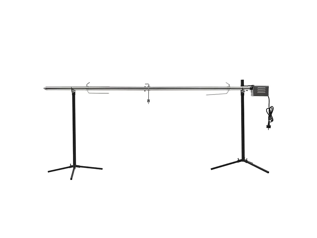 Automatische barbecue met motor 207x45x81 cm roestvrij staal