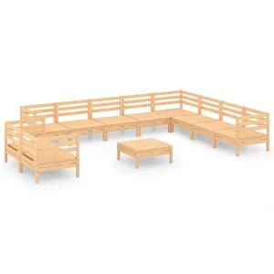 11-delige Loungeset massief grenenhout 11-delige Loungeset massief grenenhout