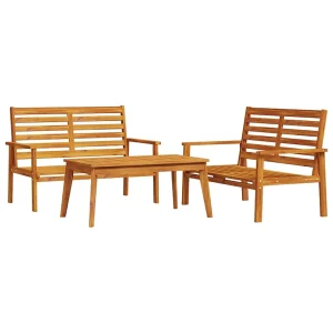 3-delige Loungeset massief acaciahout 3-delige Loungeset massief acaciahout
