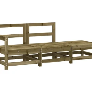 3-delige Loungeset geïmpregneerd grenenhout 3-delige Loungeset geïmpregneerd grenenhout