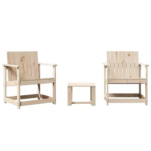 3-delige Loungeset massief grenenhout 3-delige Loungeset massief grenenhout