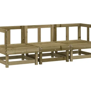 3-delige Loungeset geïmpregneerd grenenhout 3-delige Loungeset geïmpregneerd grenenhout