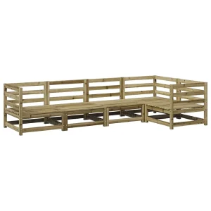 5-delige Loungeset geïmpregneerd grenenhout 5-delige Loungeset geïmpregneerd grenenhout