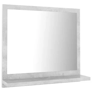 Badkamerspiegel 40×10,5×37 cm bewerkt hout betongrijs Badkamerspiegel 40×10,5×37 cm bewerkt hout betongrijs