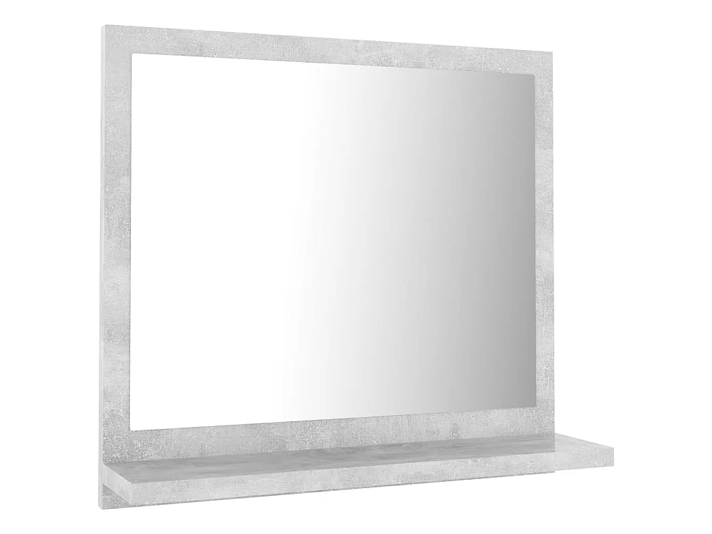 Badkamerspiegel 40x10,5x37 cm bewerkt hout betongrijs