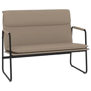 Bankje 100x64x80 cm kunstleer cappuccinokleurig Bankje 100x64x80 cm kunstleer cappuccinokleurig