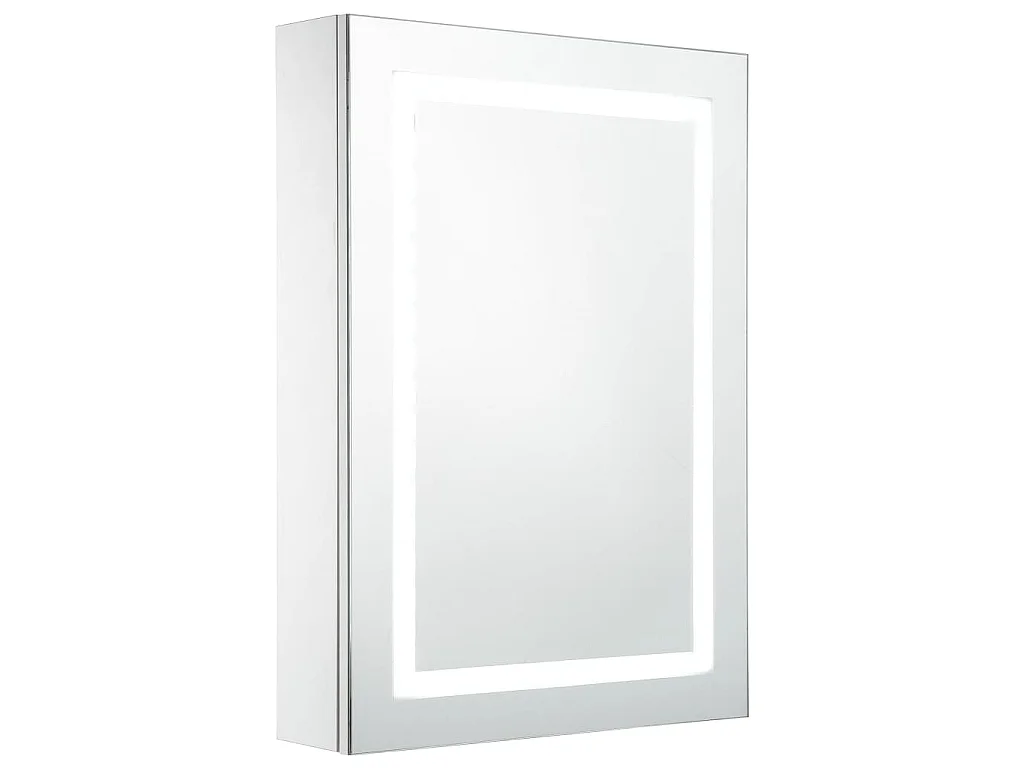 Badkamerkast met spiegel en LED 50x13x70 cm