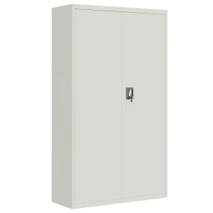 Archiefkast 105x40x180 cm staal lichtgrijs Archiefkast 105x40x180 cm staal lichtgrijs