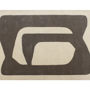 Getuft vloerkleed 100% wol met abstract motief, 160×230 cm, Grijs en wit, 2400g/m², AVOLTO Getuft vloerkleed 100% wol met abstract motief, 160×230 cm, Grijs en wit, 2400g/m², AVOLTO