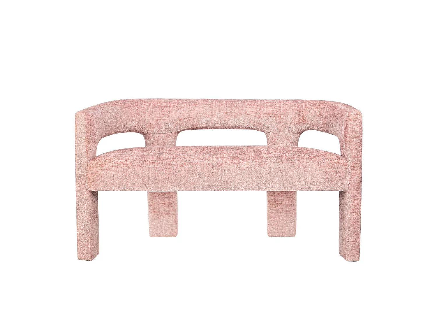 Bank 124,5x75x56 cm roze Leith LET71BP