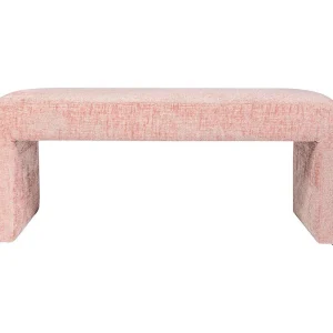 Bank 119,5x48x45,5 cm roze Leith LET70P Bank 119,5x48x45,5 cm roze Leith LET70P
