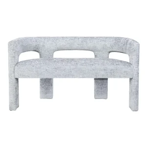Bank 124,5x75x56 cm lichtblauw Leith LET71BB Bank 124,5x75x56 cm lichtblauw Leith LET71BB