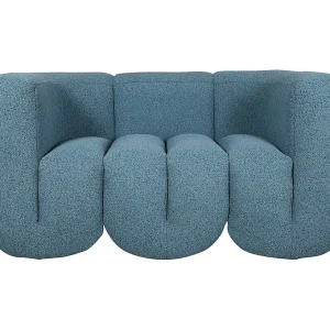 Bank 150x75x85 cm Blauw grijs zwart nua n88-150-10