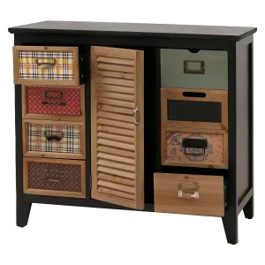Apothekerskast MCW-O63,  behuizing zwart