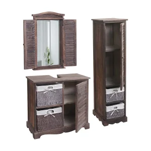 Badkamer set MCW-H20 (3-delig),  shabby brown