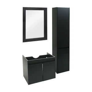 Badkamer set MCW-L86,  zwart