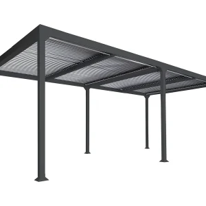 Aluminium pergola MCW-L41, antraciet Aluminium pergola MCW-L41, antraciet