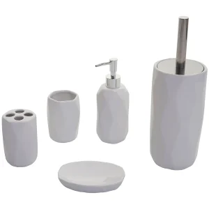 5-delige badkamerset MCW-H88, wit 5-delige badkamerset MCW-H88, wit