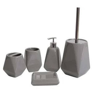 Badkamer set MCW-C71 (5-delig), grijs Badkamer set MCW-C71 (5-delig), grijs
