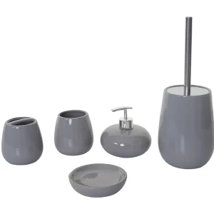 Badkamer set MCW-C72 (5-delig), grijs Badkamer set MCW-C72 (5-delig), grijs