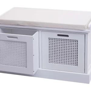 Bank MCW-J49 Opbergdozen,  wit, bekleding roomwit