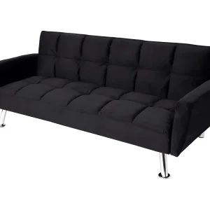 Bank MCW-K19,  fluweel zwart