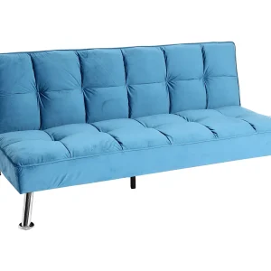 Bank MCW-K21,  fluweel, blauw