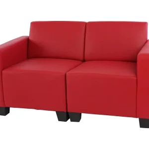 2-zitsbank Moncalieri, rood 2-zitsbank Moncalieri, rood