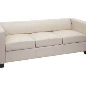 3-zitsbank Lille, leder, crème 3-zitsbank Lille, leder, crème