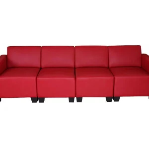 4-zitsbank Moncalieri, rood 4-zitsbank Moncalieri, rood