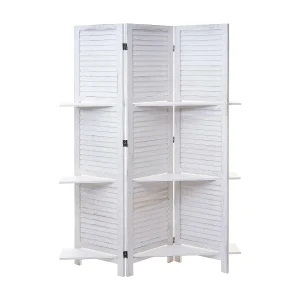 Aberdeen scherm met planken, wit/wit Aberdeen scherm met planken, wit/wit