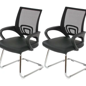 Afragola vergaderstoel (set van 2), zwart Afragola vergaderstoel (set van 2), zwart