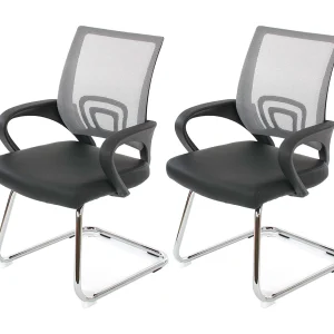 Afragola vergaderstoel (set van 2),  grijs