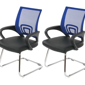 Afragola vergaderstoel (set van 2),  blauw
