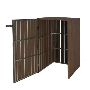 1/2 WPC vuilnisbakbekleding MCW-J28, bruin 1/2 WPC vuilnisbakbekleding MCW-J28, bruin