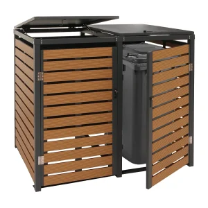 2-zits/4-zits vuilnisbakbekleding MCW-K14, teak look 2-zits/4-zits vuilnisbakbekleding MCW-K14, teak look
