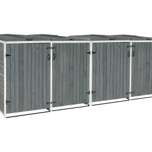 4/8-persoons vuilnisbakbekleding MCW-H74, grijs-wit 4/8-persoons vuilnisbakbekleding MCW-H74, grijs-wit