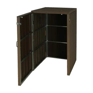 1/2 WPC vuilnisbakbekleding MCW-J28, bruin 1/2 WPC vuilnisbakbekleding MCW-J28, bruin