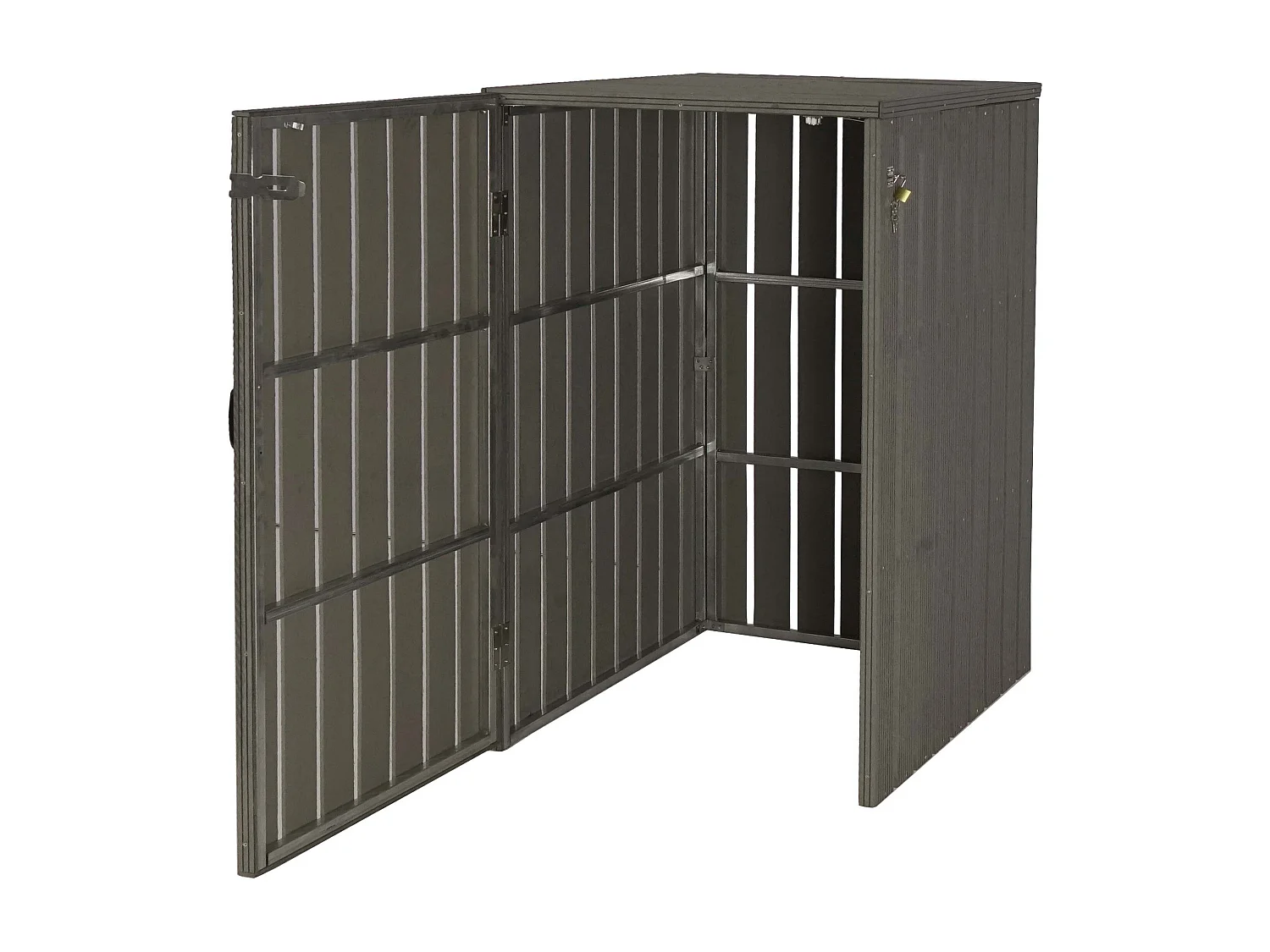 1 WPC vuilnisbakbekleding MCW-J28,  grijs