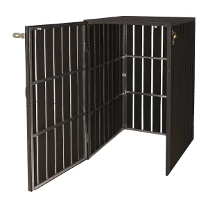 1/2 WPC vuilnisbakbekleding MCW-J28, antraciet 1/2 WPC vuilnisbakbekleding MCW-J28, antraciet